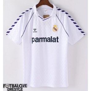 Real Madrid 1986-1987 Retro Domácí Dres Krátký Rukáv Real Madrid 1986-1987 Retro Domácí Dres Krátký Rukáv